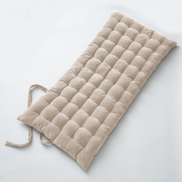 Matelas de sol 60 x 120 velours de coton césar pampa Naturel