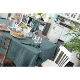 Nappe rectangle 150 x 250 cm Gaze de coton Belu canard