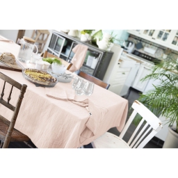 Nappe rectangle 150 x 250 cm Gaze de coton Rose