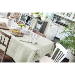 Nappe rectangle 150 x 250 cm Gaze de coton Vert d'eau