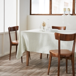 Nappe Rectangulaire 150 x 250 cm - Double Gaze de Coton Vickie Eucalyptus