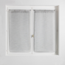 Paire droite anneaux 2 x 60 x 120 cm voile tisse milza Gris