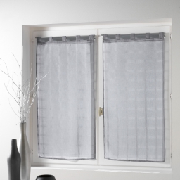 Paire droite passants 2 x 60 x 160 cm voile sable candide Gris