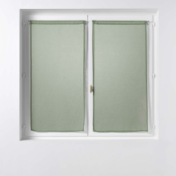 PAIRE DROITE PASSE TRINGLE 2 x 60 x 90 CM VOILE SABLE SANDRA KAKI