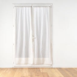 PAIRE DROITE PASSE TRINGLE 2 x 70 x 240 CM EFFET LIN TISSE NORINE