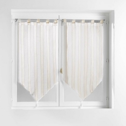 Paire pompon passants 2 x 60 x 90 cm tisse naturel charlize Sans