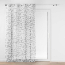 Panneau a oeillets 137 x 280 cm voile sable imprime farandole Gris