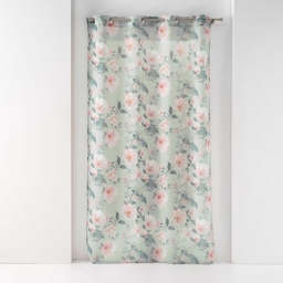 Panneau a oeillets 140 x 240 cm voile sable imprime alissia Menthe