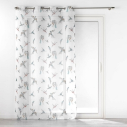 Panneau a oeillets 140 x 240 cm voile sable imprime envolia Sans