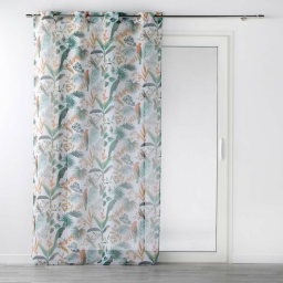 Panneau a oeillets 140 x 240 cm voile sable imprime panis Blanc