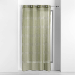 Panneau a oeillets 140 x 280 cm voile sable ajoure ajourela Kaki