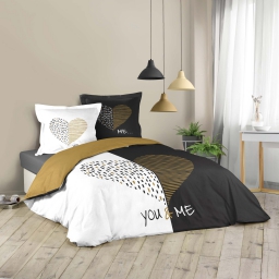 Parure de lit 240 x 220 cm coton imprimé Miu