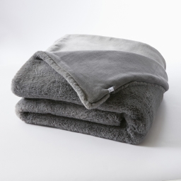 Plaid Ultra Doux Imitation Fourrure - Sven Gris 140 x 200 cm