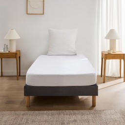 Protege matelas 90 x 190 cm eponge imperm&eacute;able anti acarien