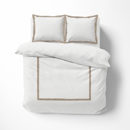 Raffinement Naturel - Housse de Couette Lauraline 240 x 220 cm en Coton et Lin