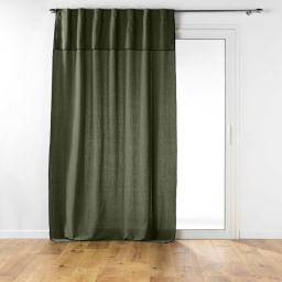 Ridea passant cache-volants en coton 140 x 240 cm Mistraline Vert kaki