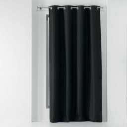 Rideau a oeillets 135 x 240 cm occultant tisse tissea Anthracite