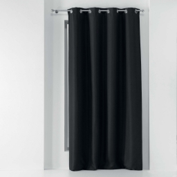 Rideau a oeillets 135 x 280 cm occultant tisse tissea Anthracite