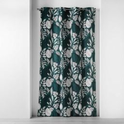 Rideau a oeillets 140 x 240 cm coton imprimé Panabel Bleu
