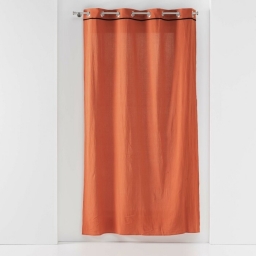 Rideau à oeillets 140 x 240 cm  Coton lavé Linette Terracotta