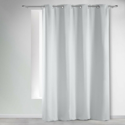 Rideau a oeillets 140 x 240 cm occultant uni occult Neige