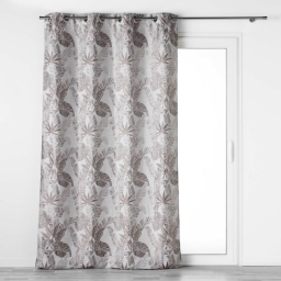 Rideau a oeillets 140 x 260 cm jacquard faggy Taupe