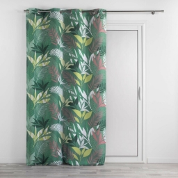 Rideau a oeillets 140 x 260 cm polyester imprimé Assana Kaki