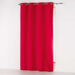 Rideau uni 140x 260 cm Absolu en microfibre Rouge