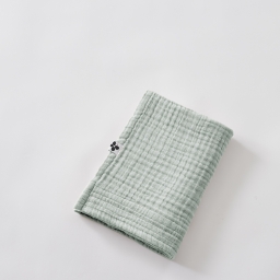 Serviette de toilette 50 x 90 cm - Quadruple Gaze de Coton 220 g/m&sup2; - Gaia Eucalyptus