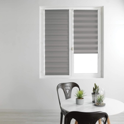 Store enrouleur jour et nuit 60 x 90 cm polyester daynight Gris