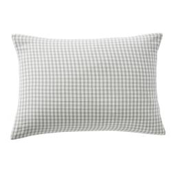 taie d'oreiller 50 x 70 cm gaze de coton tissée teinte vickie eucalyptus
