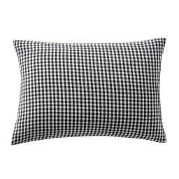 taie d'oreiller 50 x 70 cm gaze de coton tissée teinte vickie truffe