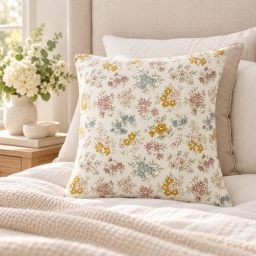 Taie d'Oreiller 60 x 60 cm Double Gaze de Coton 125 g/m&sup2; Ava Pampa