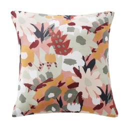 taie d'oreiller 60 x 60 cm gaze de coton imprimée léane