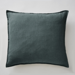Taie d'Oreiller 60 x 60 cm - Lin Lavé Soline Ardoise (Lin français)