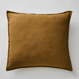Taie d'Oreiller 60 x 60 cm - Lin Lavé Soline Caramel (Lin français)