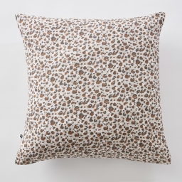 Taie d'oreiller 60x60 cm en double gaze de coton imprimée Léonie