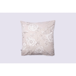 Taie d&rsquo;oreiller 63 x 63 cm - 100 % coton 57 fils - Imprim&eacute; floral r&eacute;versible NORA