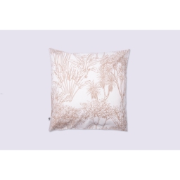 Taie d&rsquo;oreiller 63 x 63 cm - 100 % coton 57 fils - Imprim&eacute; v&eacute;g&eacute;tal JAVA
