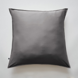 Taie d'oreiller 63 x 63 cm satin de bambou Salomé Anthracite
