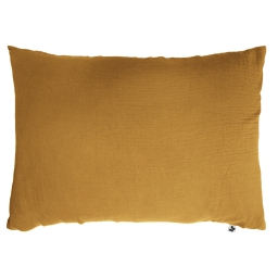 Taie d'oreiller double gaze de coton 50 x 70 cm safran (yellow) Jaune