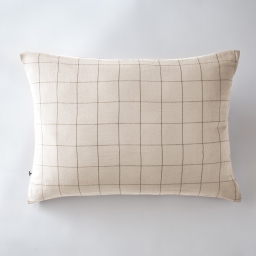Taie d'oreiller gaze de coton 50 x 70 cm gaïa match pampa Naturel