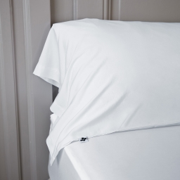 Taie de traversin 85 x 185 cm satin de bambou bambou Salomé Blanc
