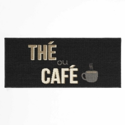 Tapis anti dérapant rectangle 50 x 120 cm bouclette Breakfast