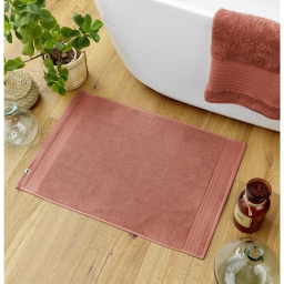 Tapis de bain coton 600 grammes 50 x 70 cm Garance Orange