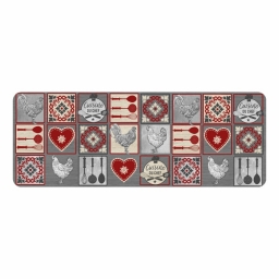 Tapis rectangle 45 x 120 cm mousse imprimee rustico Sans