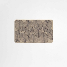 Tapis rectangle 45 x 75 cm tisse imprime jade Sans