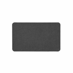 Tapis rectangle 45 x 75 cm tisse uni simeo Anthracite