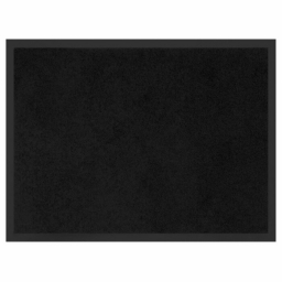 Tapis rectangle 50 x 80 cm anti-poussiere uni telio Noir