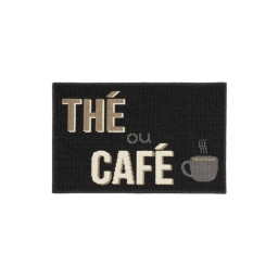 Tapis rectangle 50 x 80 cm bouclette breakfast Sans